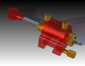 CAD render of a bow sight