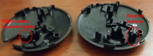 Underside of the right phone's cover.