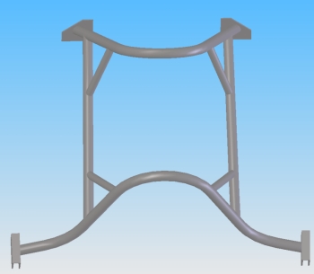 CAD model of a grabbing mechanism